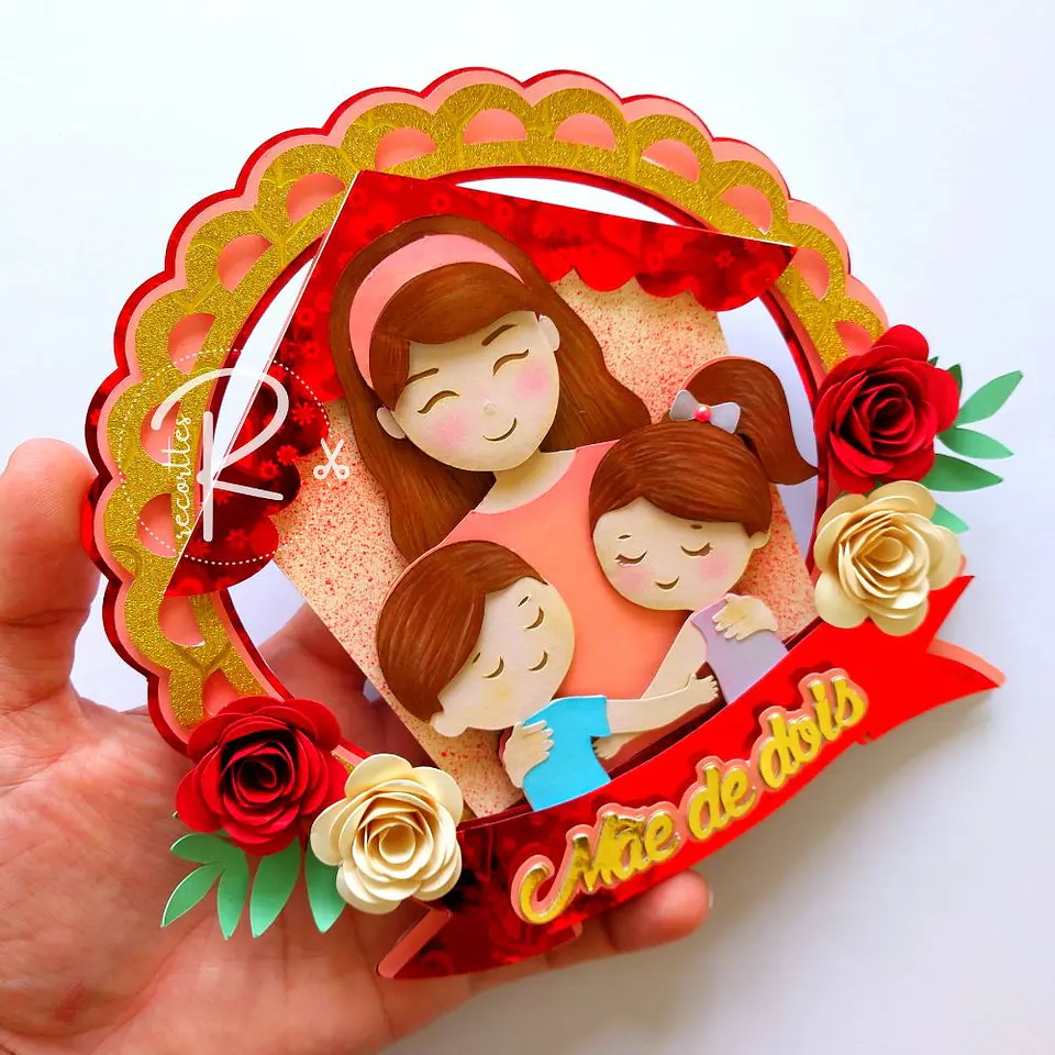 Arquivo topo de bolo dia das mães - MÃE DE DOIS 1