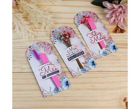 Arquivo dia das mães card escovinha lixa florzinha - CHUVINHA DE PAPEL