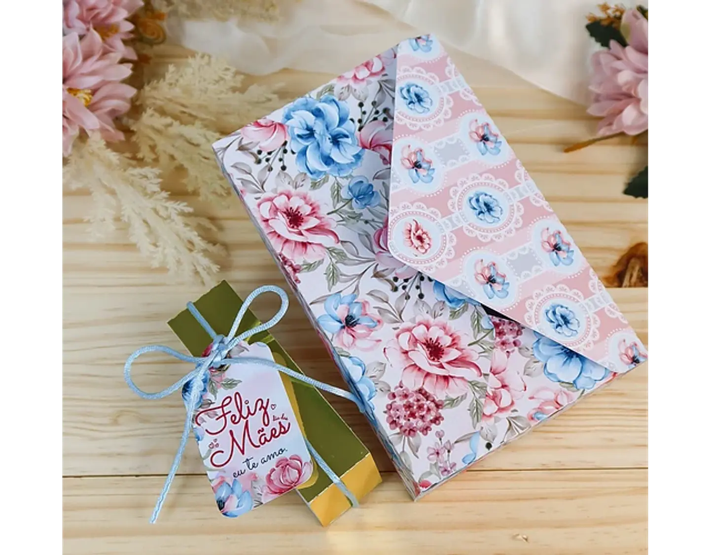 Arquivo dia das mães caixa envelope barra de chococolate artesanal - CHUVINHA DE PAPEL 1