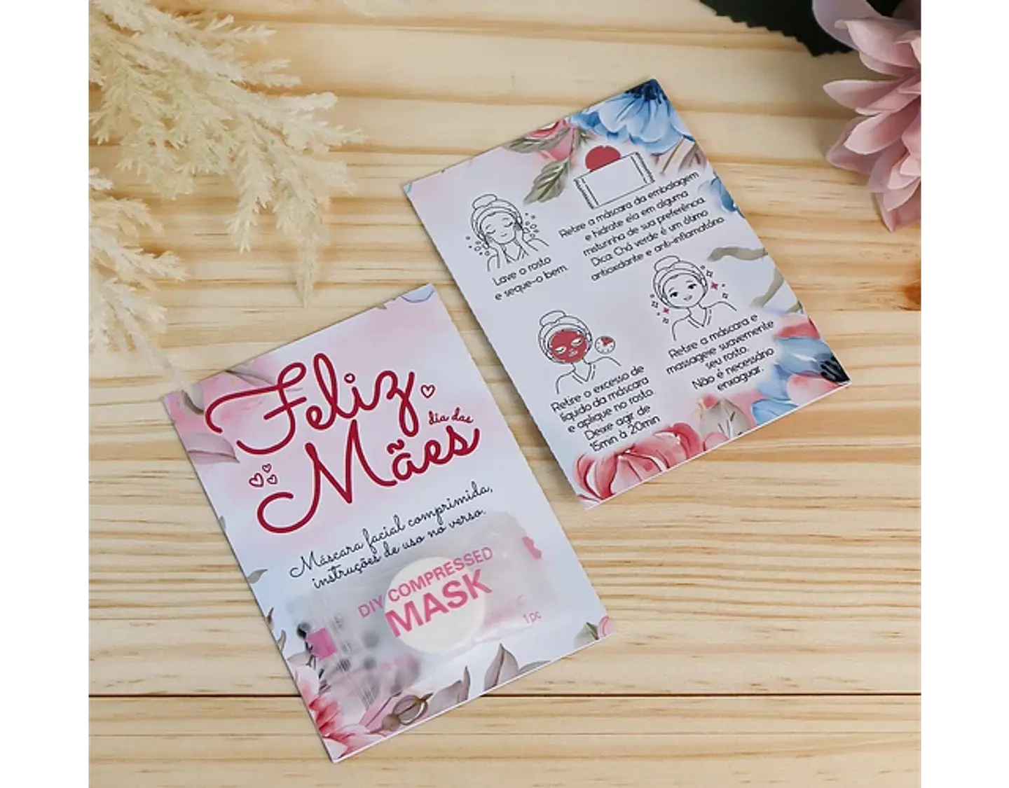 Arquivo dia das mães card para máscara facial - CHUVINHA DE PAPEL 1
