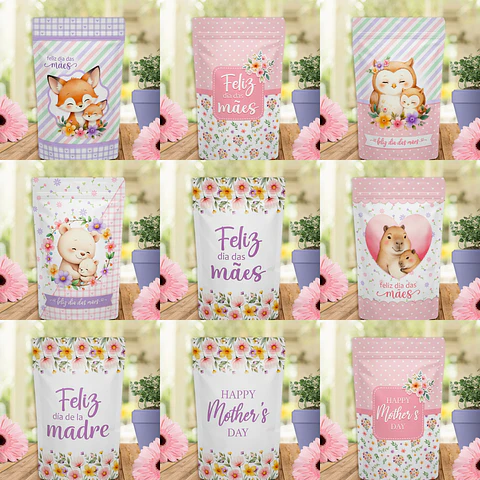 Arquivo dia das mães adesivo ziplock - BALLOON CRIATIVO