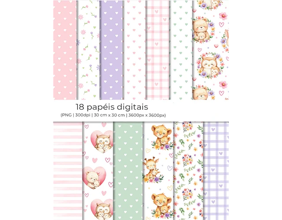 Kit Digital dia das mães doce aconchego - BALLOON CRIATIVO 7