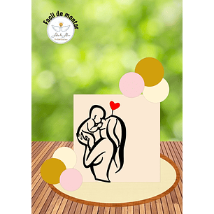 Arquivo topo de bolo dia das mães - MAMÃE SILHUETA