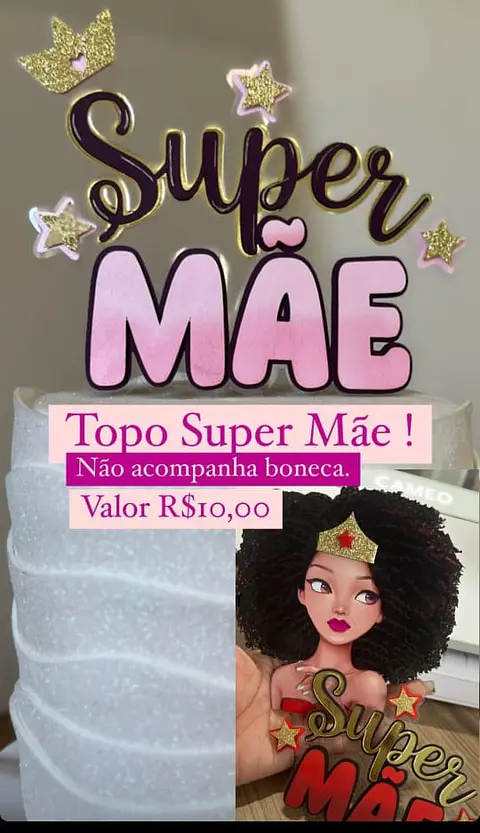 Arquivo topo de bolo dia das mães - MÃE TE AMO