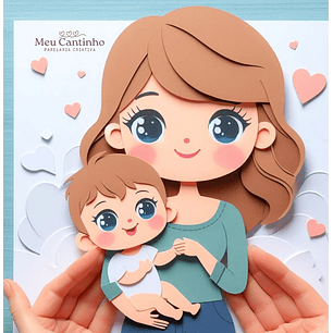 Arquivo topo de bolo dia das mães - MÃE E BEBÊ