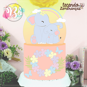 Arquivo topo de bolo dia das mães - ELEFANTINHA E BABY