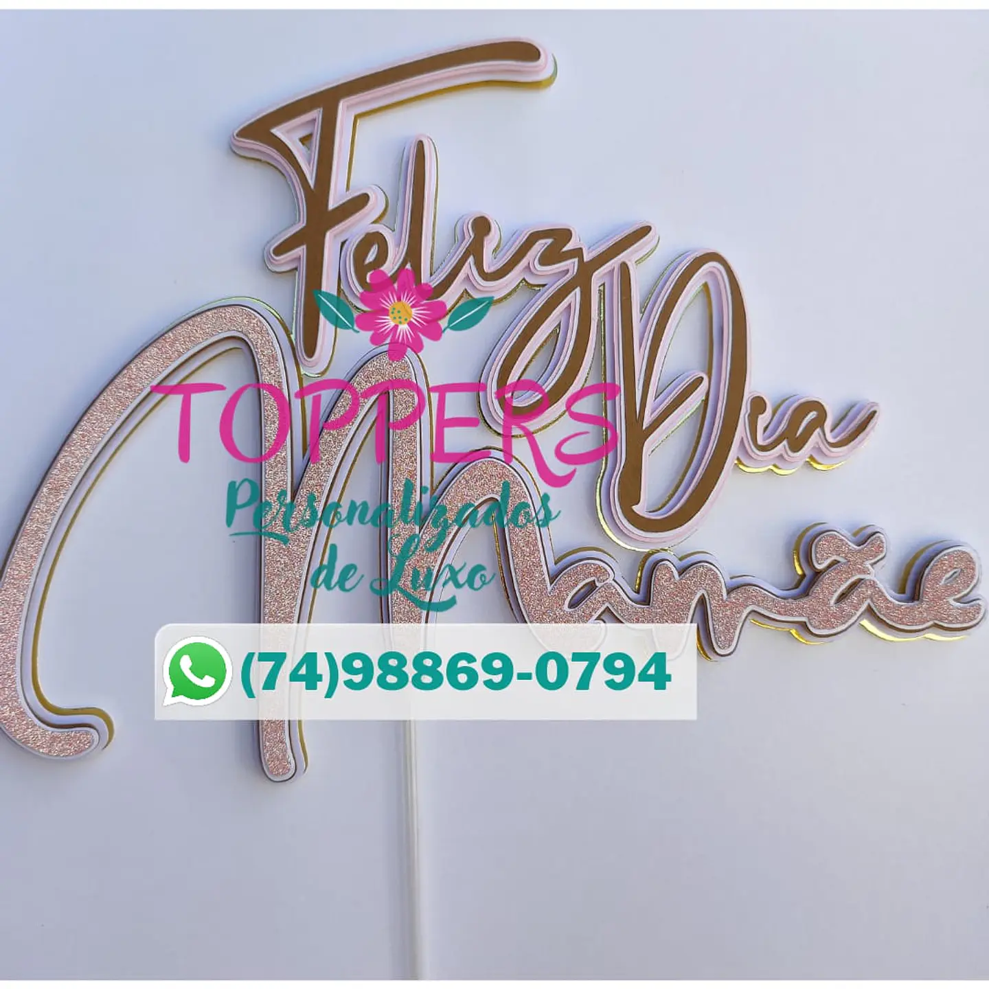 Arquivo topo de bolo dia das mães - FELIZ DIA MAMÃE 1