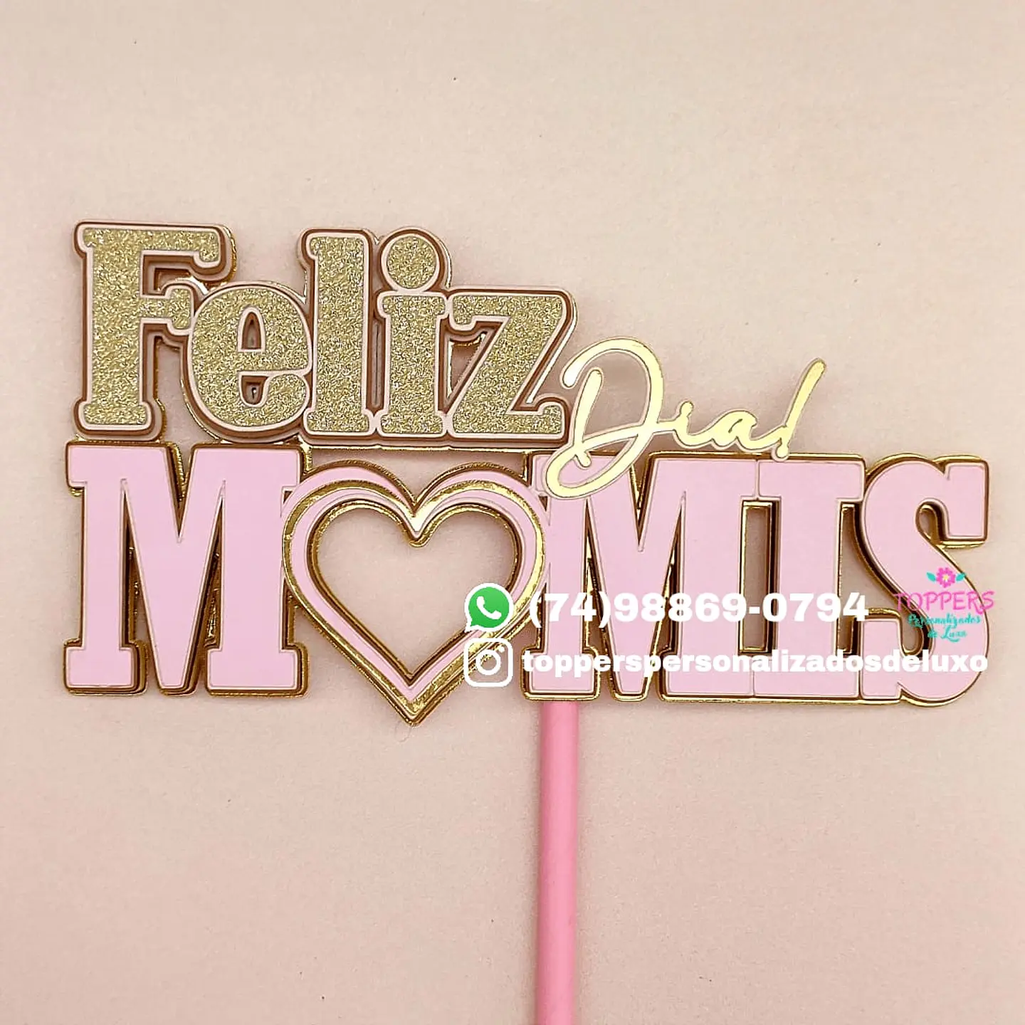 Arquivo topo de bolo dia das mães - FELIZ DIA MAMIS 1