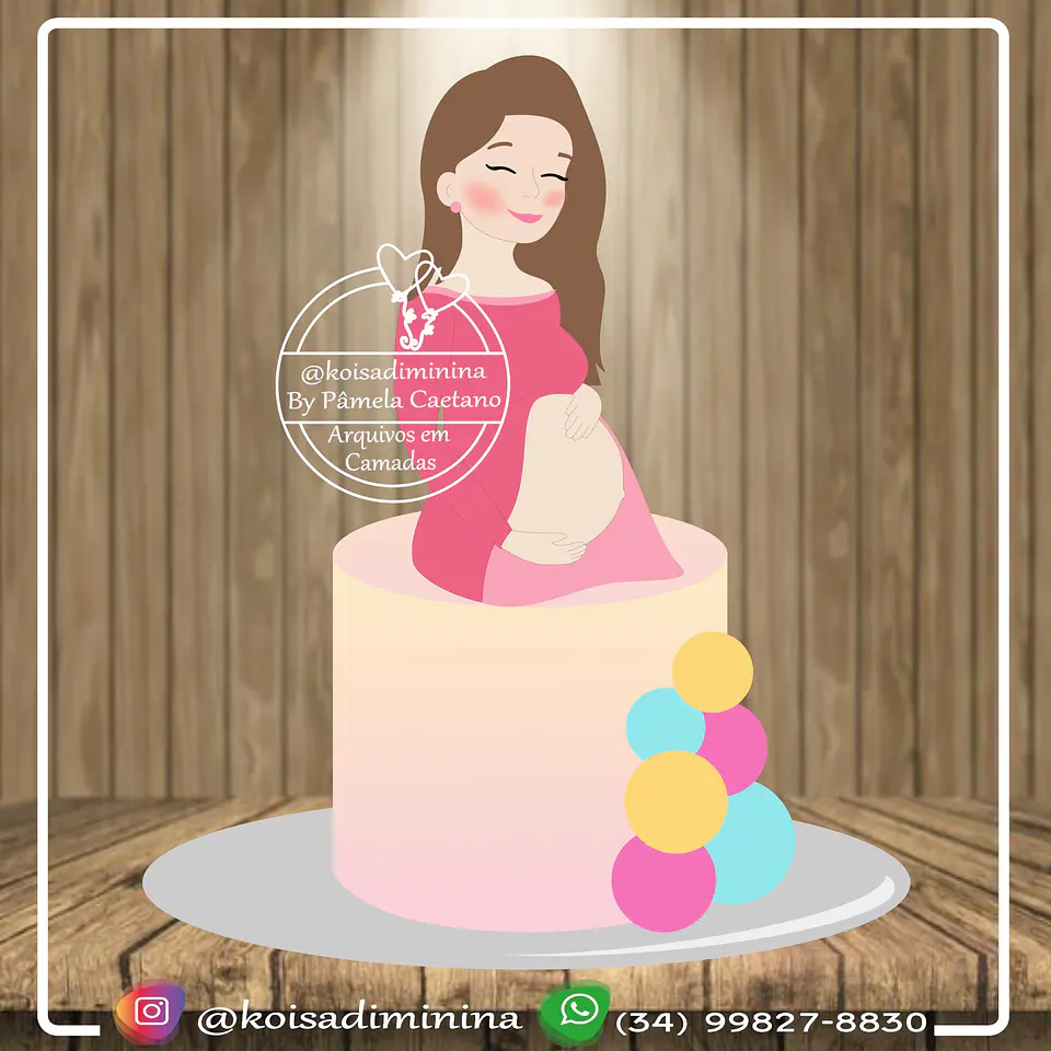 Arquivo topo de bolo dia das mães - GESTANTE 1