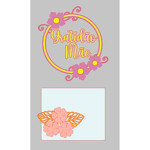 Arquivo topo de bolo dia das mães - GRATIDÃO MÃE