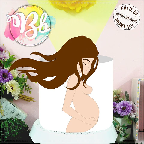 Arquivo topo de bolo dia das mães - GRÁVIDA CABELO VOANDO