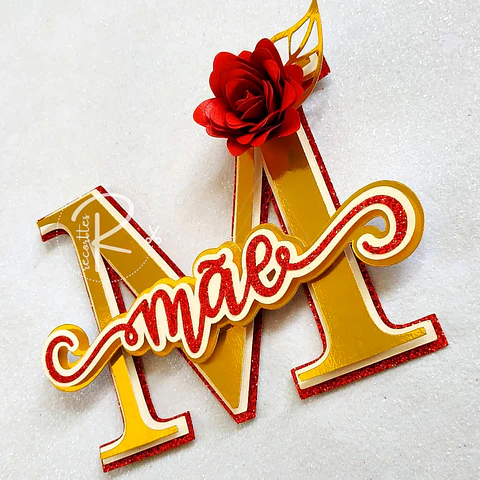 Arquivo topo de bolo dia das mães - M DE MÃE 