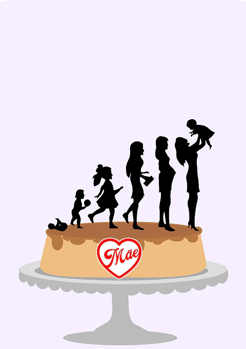 Arquivo topo de bolo dia das mães - MÃE 