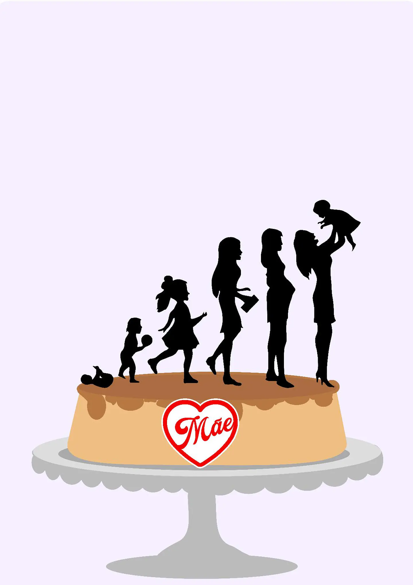 Arquivo topo de bolo dia das mães - MÃE  1