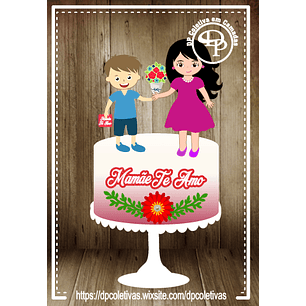 Arquivo topo de bolo dia das mães - MÃE E FILHO