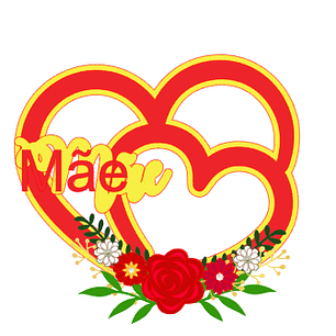 Arquivo topo de bolo dia das mães - MÃE CORAÇÃO