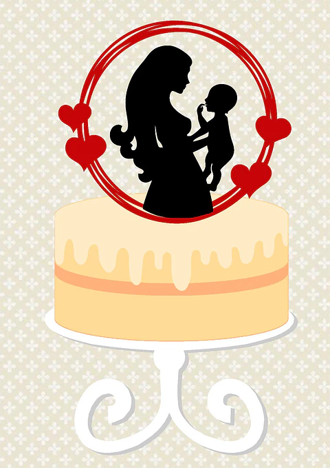 Arquivo topo de bolo dia das mães - MÃE E BEBÊ