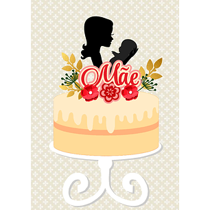 Arquivo topo de bolo dia das mães - MÃE E BEBÊ FLORAL