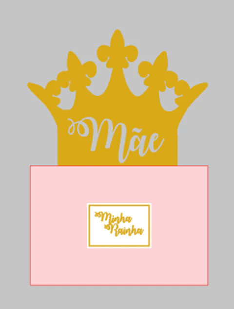 Arquivo topo de bolo dia das mães - MÃE MINHA RAINHA