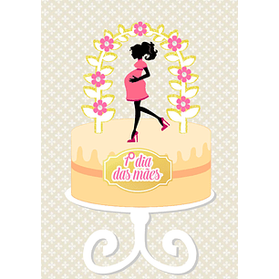 Arquivo topo de bolo dia das mães - MÃE ARCO FLORAL