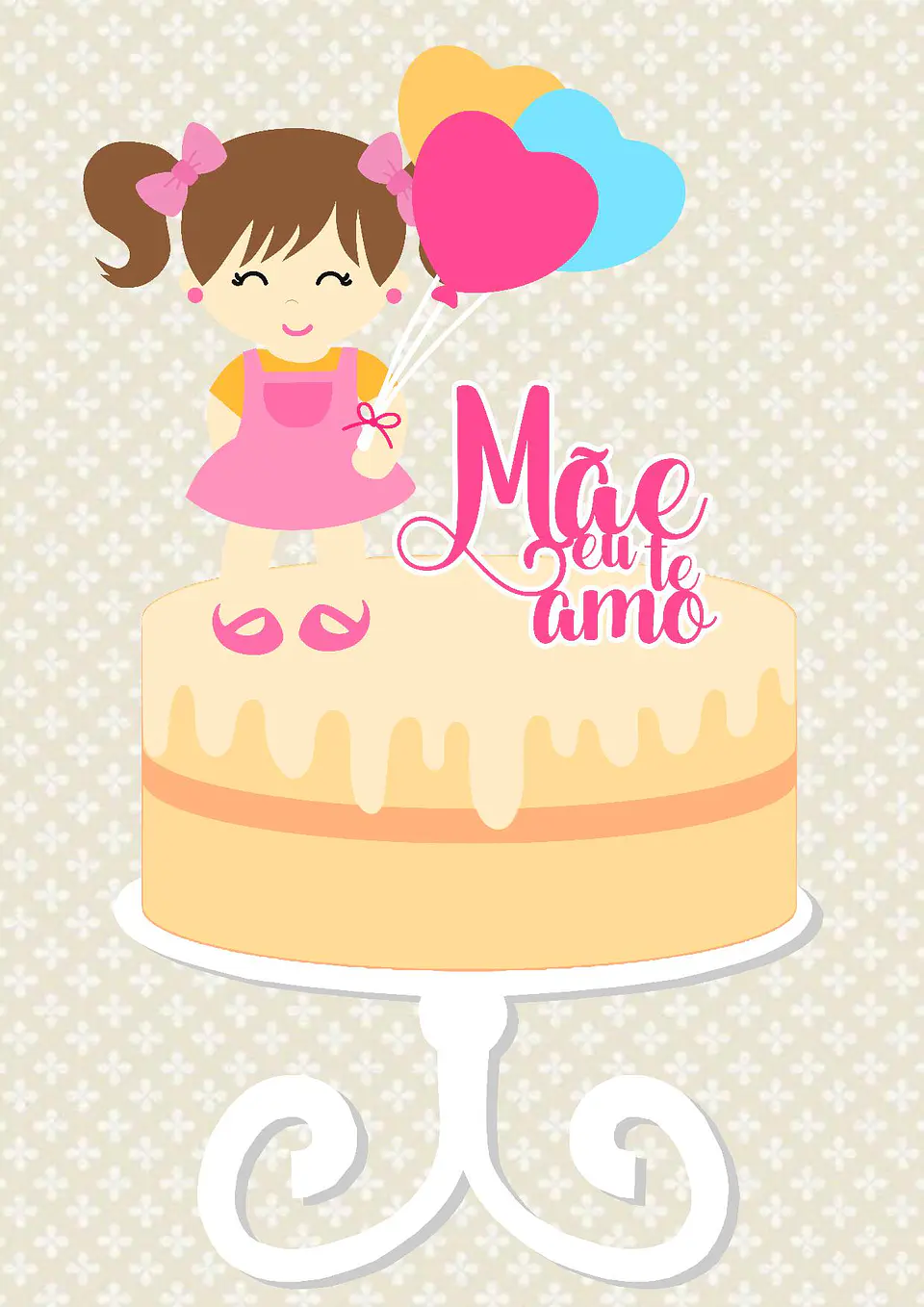 Arquivo topo de bolo dia das mães - MÃE EU TE AMO 1