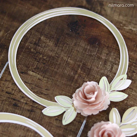 Arquivo topo de bolo dia das mães - MOLDURA FLORAL