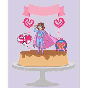 Arquivo topo de bolo dia das mães - SUPER MÃE