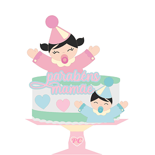 Arquivo topo de bolo dia das mães - PARABÉNS MAMÃE MENINO E MENINA