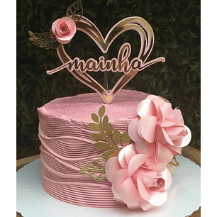 Arquivo topo de bolo dia das mães - MAINHA CORAÇÃO
