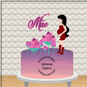 Arquivo topo de bolo dia das mães - MÃE GESTANTE