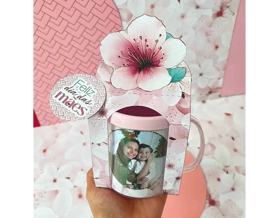 Arquivo dia das mães suporte caneca acrílica - FADINHA FAZ ARTE 2