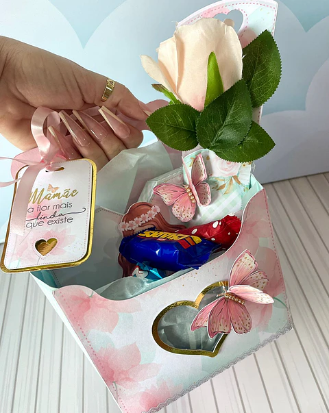 Arquivo de corte cesta dia das mães - LINA