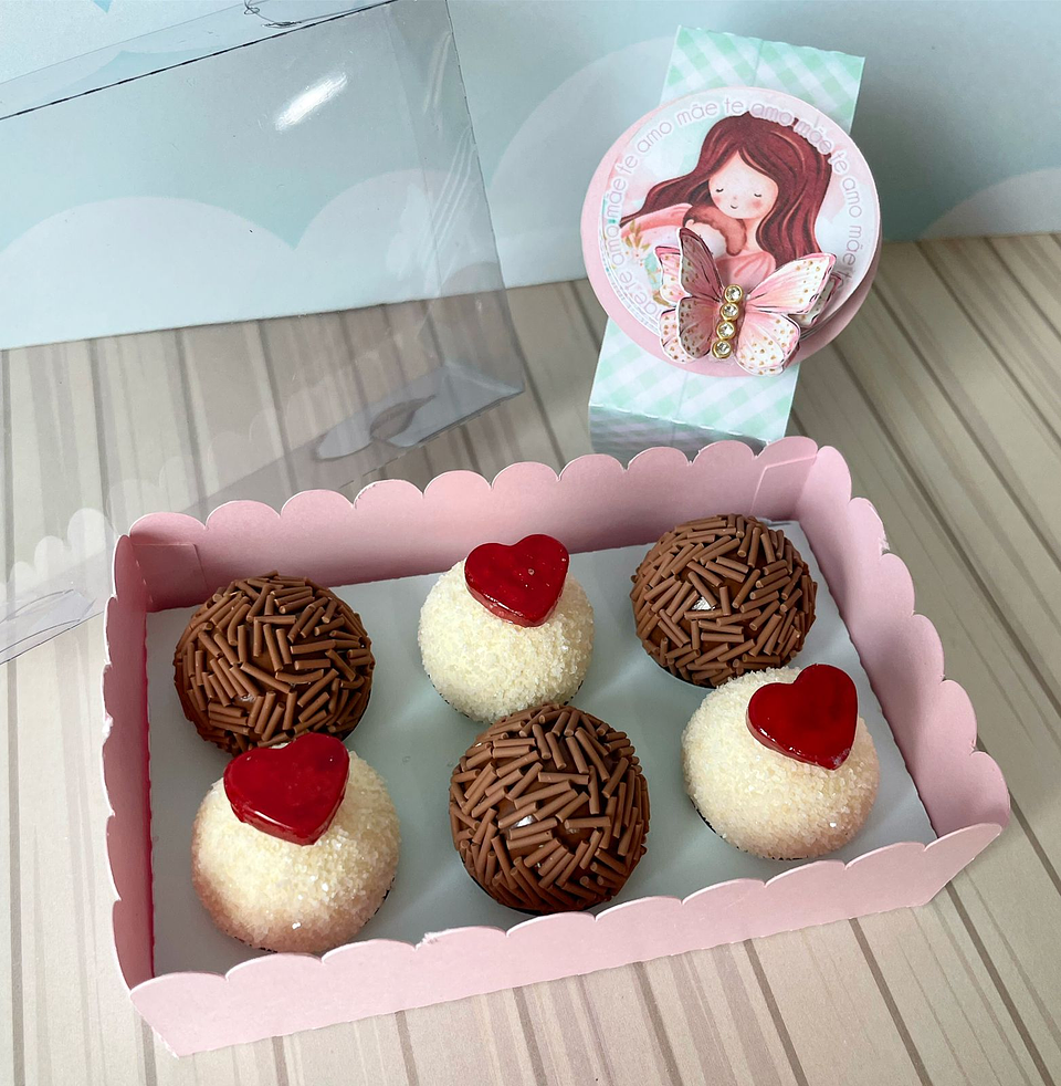Arquivo de corte caixa para 6 doces dia das mães - LINA 1
