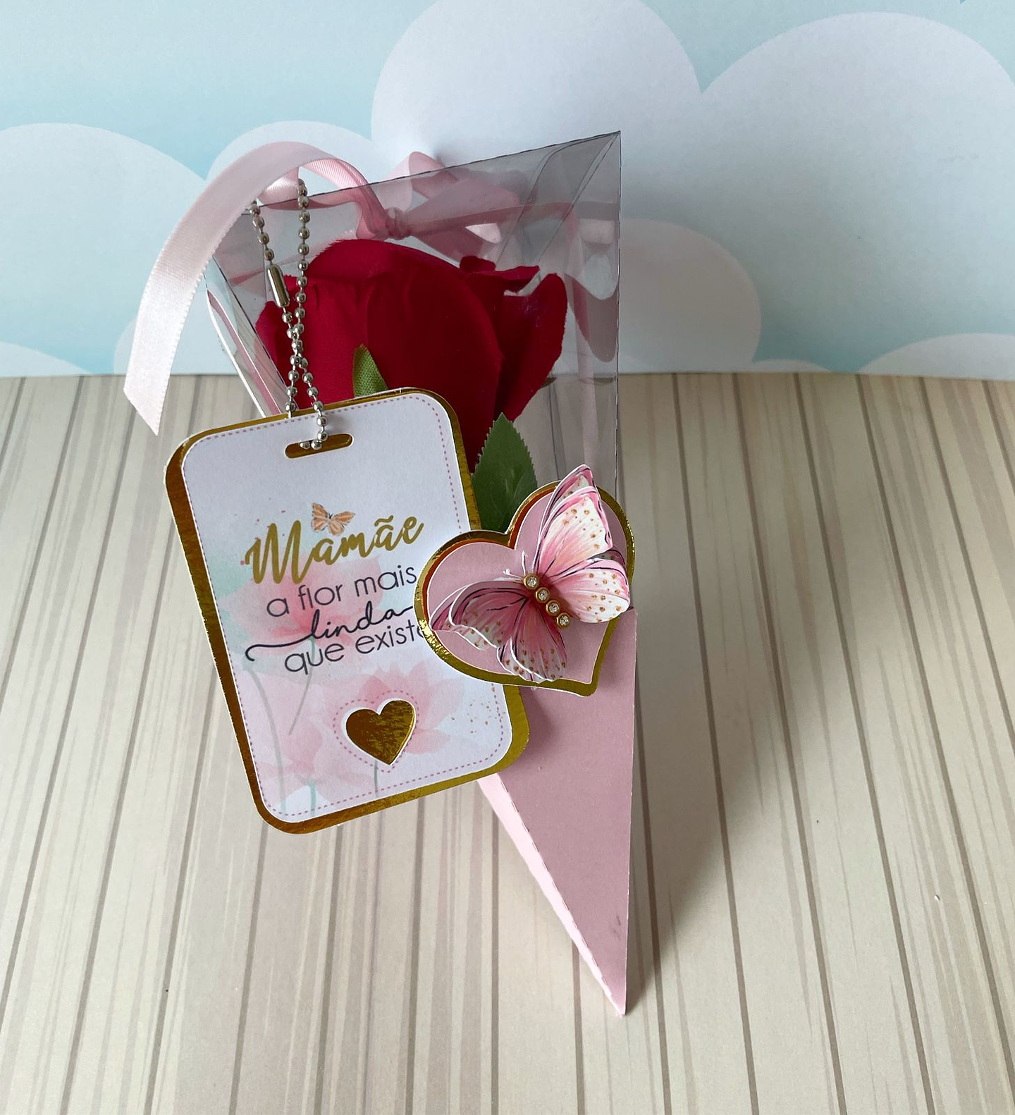 Arquivo de corte embalagem para flor dia das mães - LINA 2