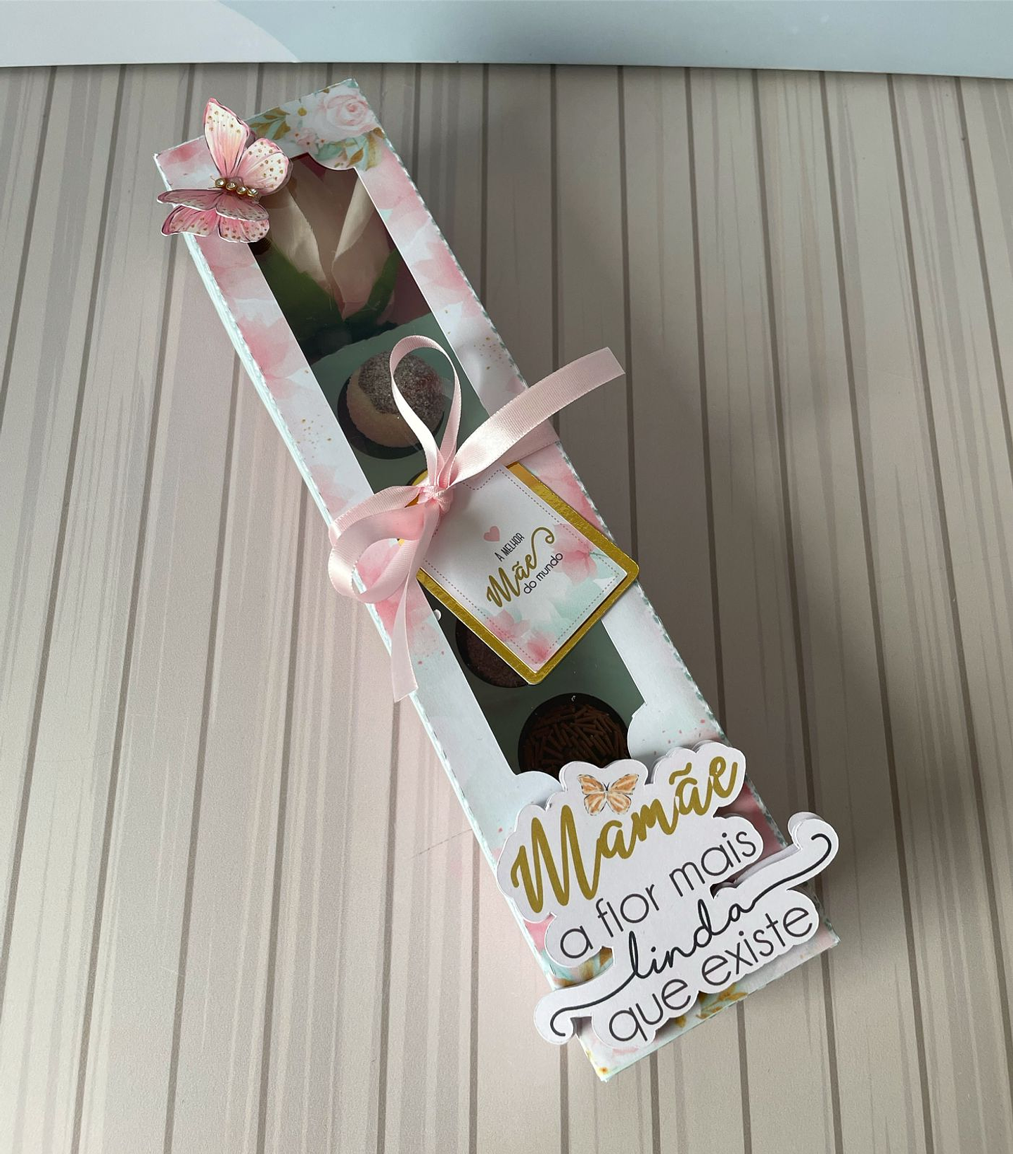 Arquivo de corte caixa para doce e flor dia das mães - LINA 3