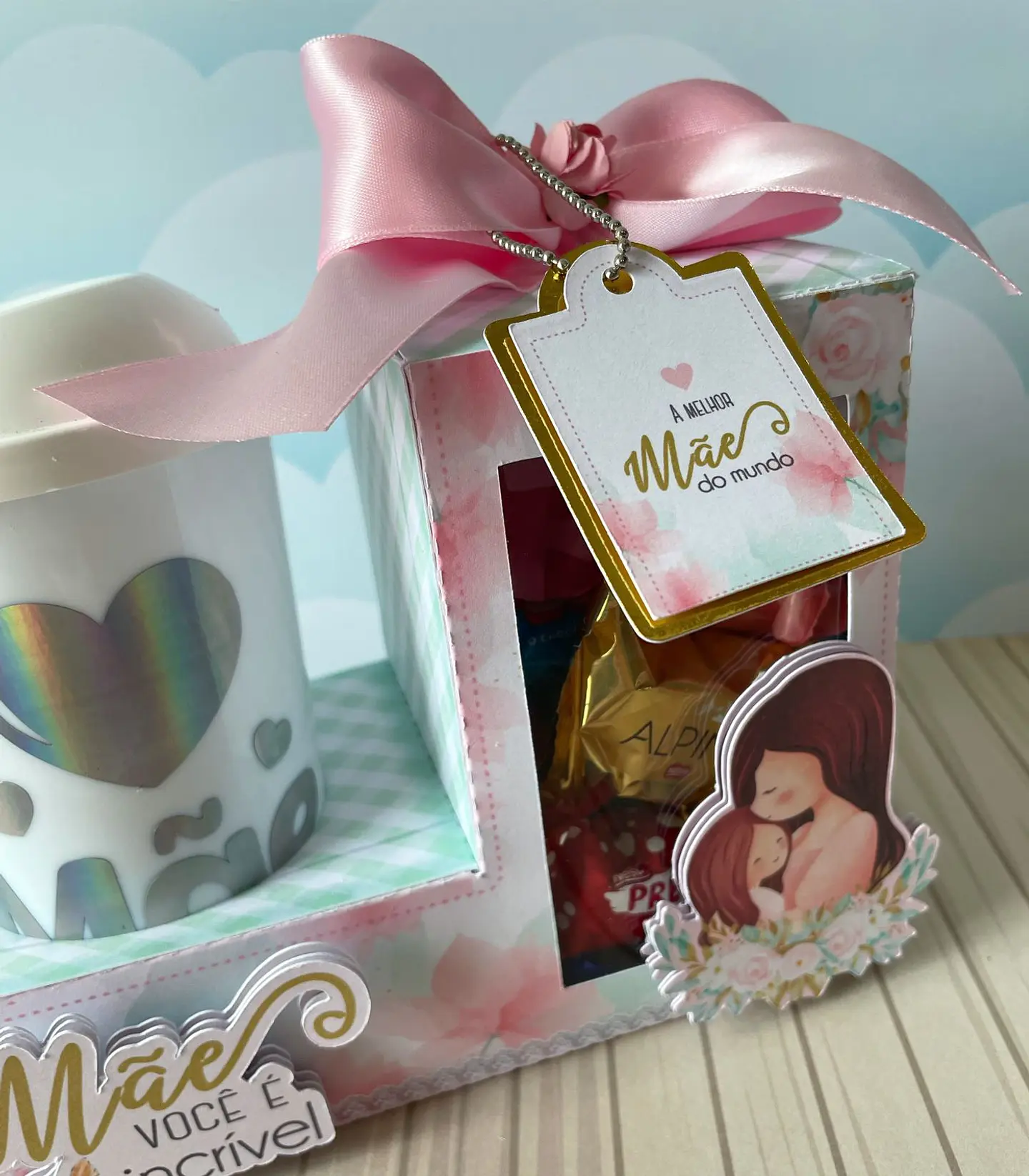 Arquivo de corte caixa para copo + chocolate - LINA 2