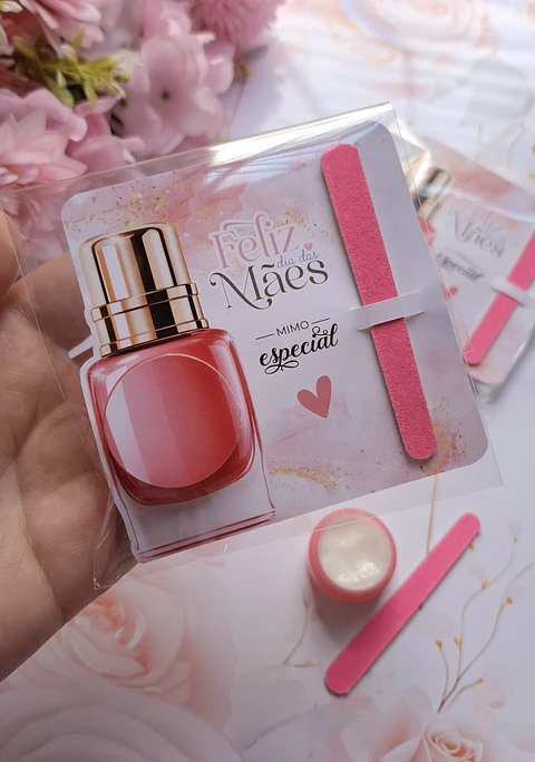 Arquivo dia das mães card hidratante e mini lixa - JLD