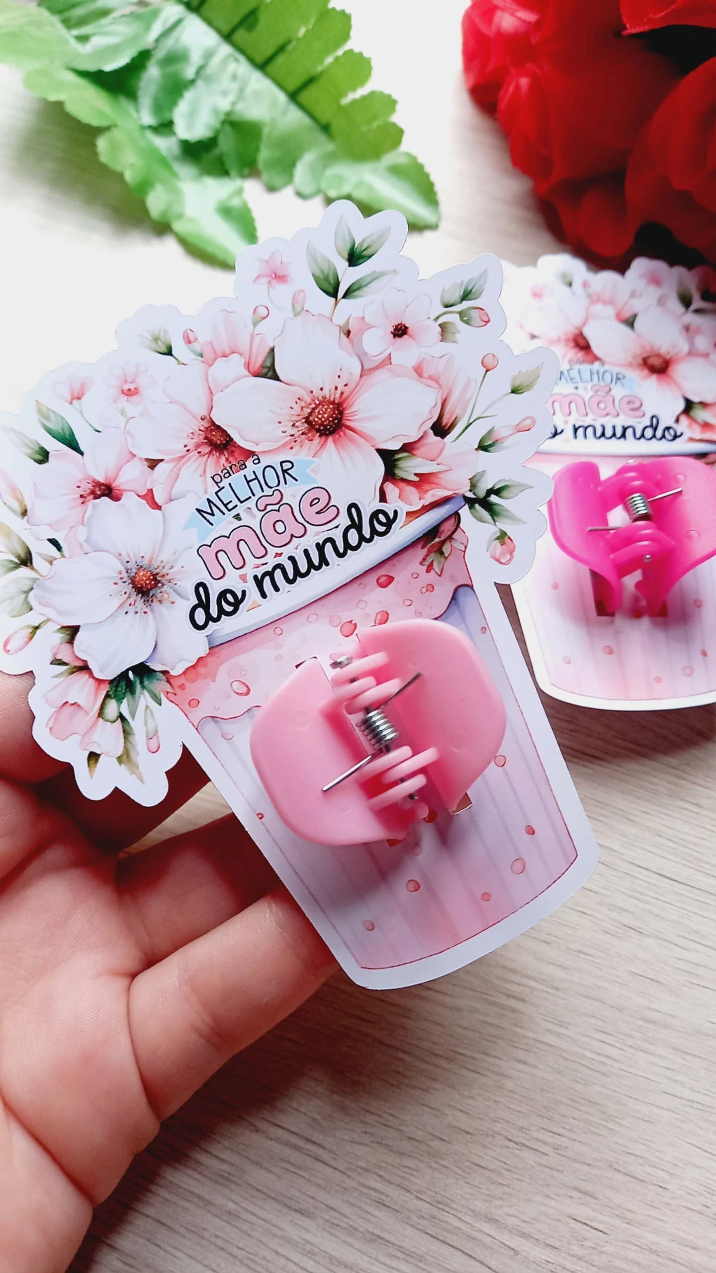 Arquivo dia das mães card presilha vaso de flor - JLD 1