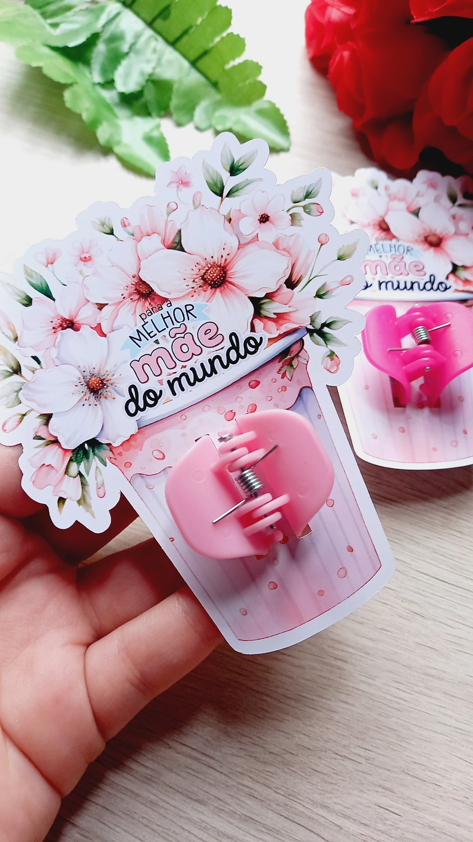 Arquivo dia das mães card presilha vaso de flor - JLD 1