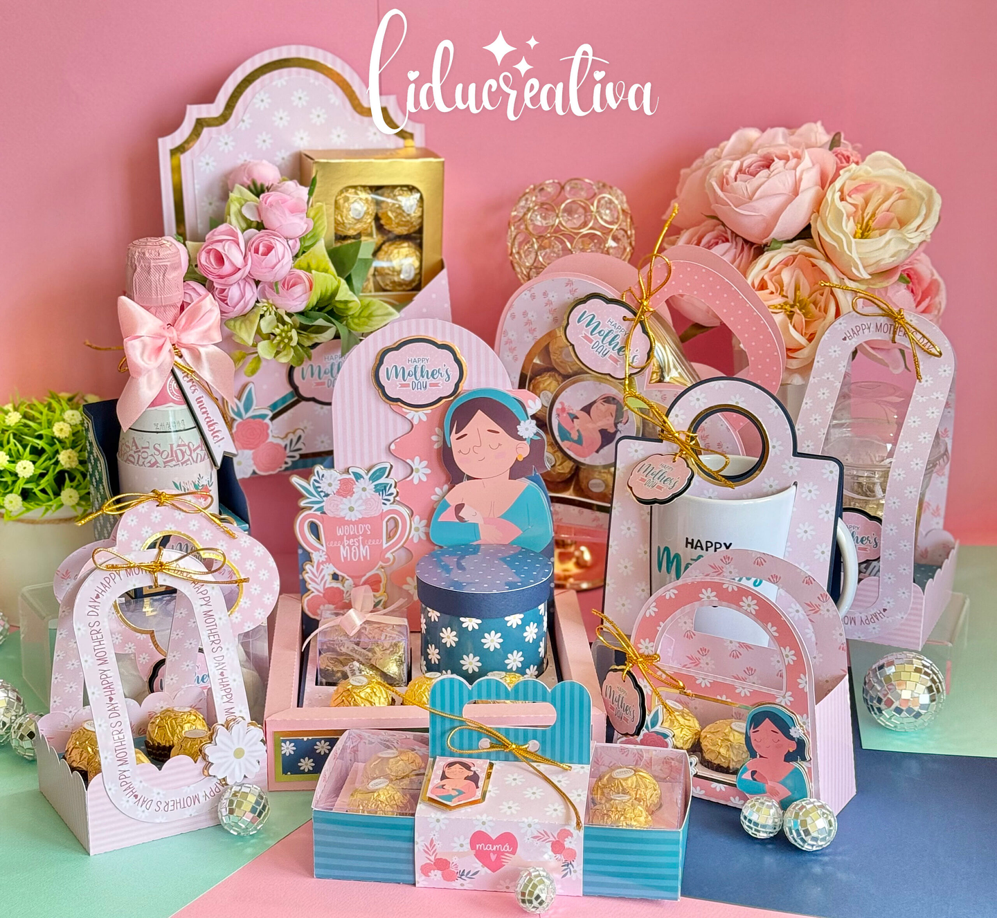 Arquivo dia das mães floral rosa - LIDU 1