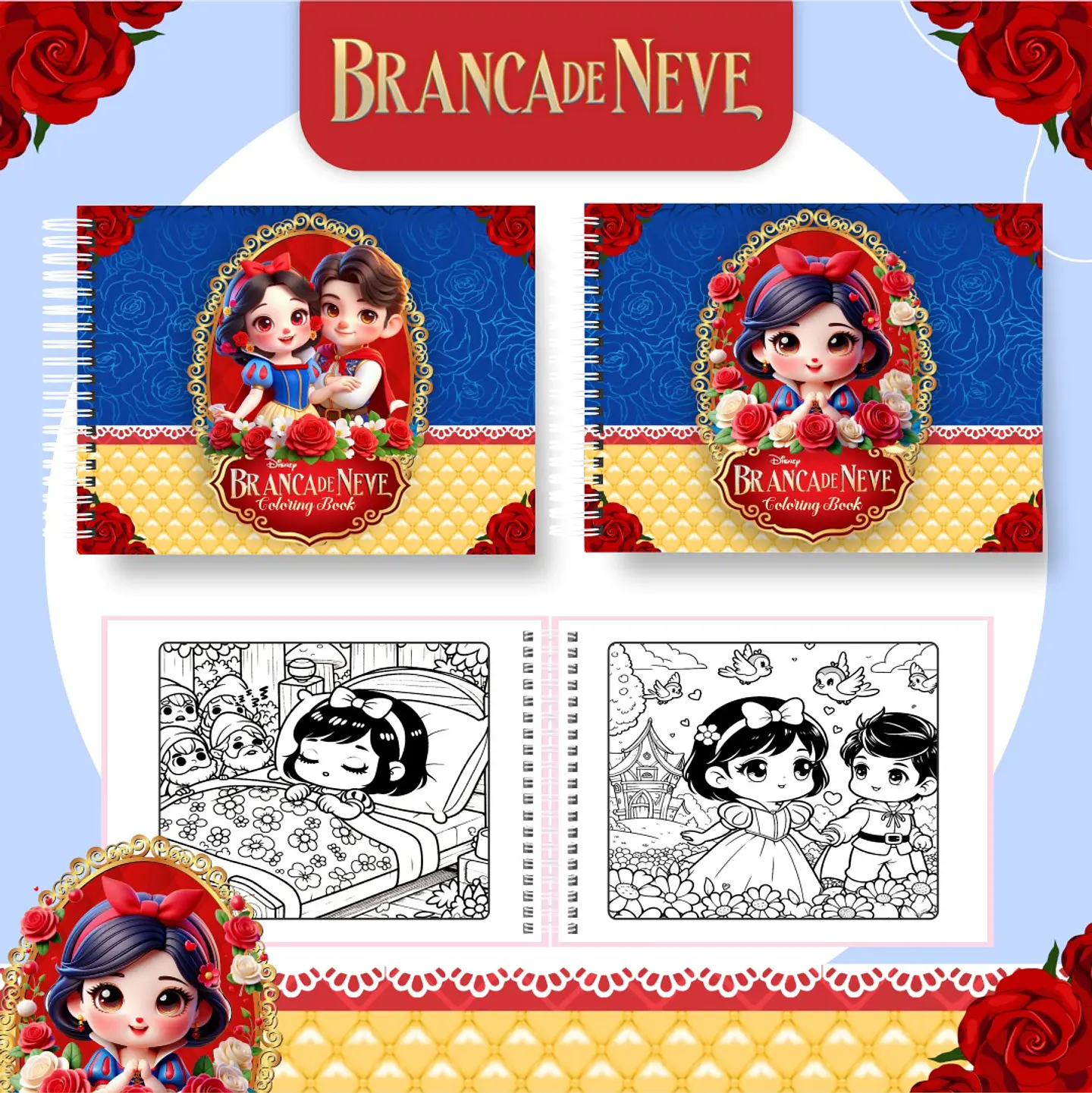 Arquivo livro de colorir branca de neve - PAMELLA 1