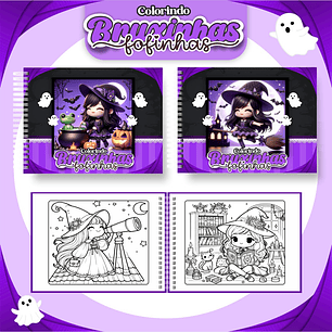 Arquivo livro de colorir bruxinhas fofinhas - PAMELLA