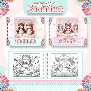 Arquivo livro de colorir fadinhas - PAMELLA