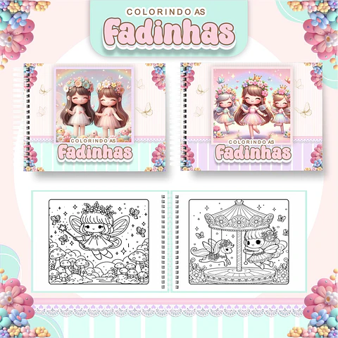 Arquivo livro de colorir fadinhas - PAMELLA