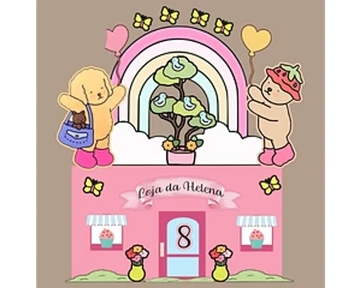 Arquivo topo de bolo Bobbie goods 1