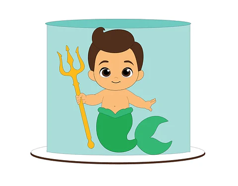 Arquivo topo de bolo Tritão