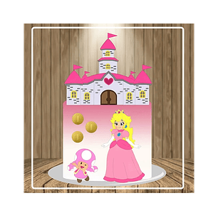 Arquivo topo de bolo princesa peach