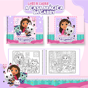 Arquivo Livro de Colorir a casa mágica da gabby