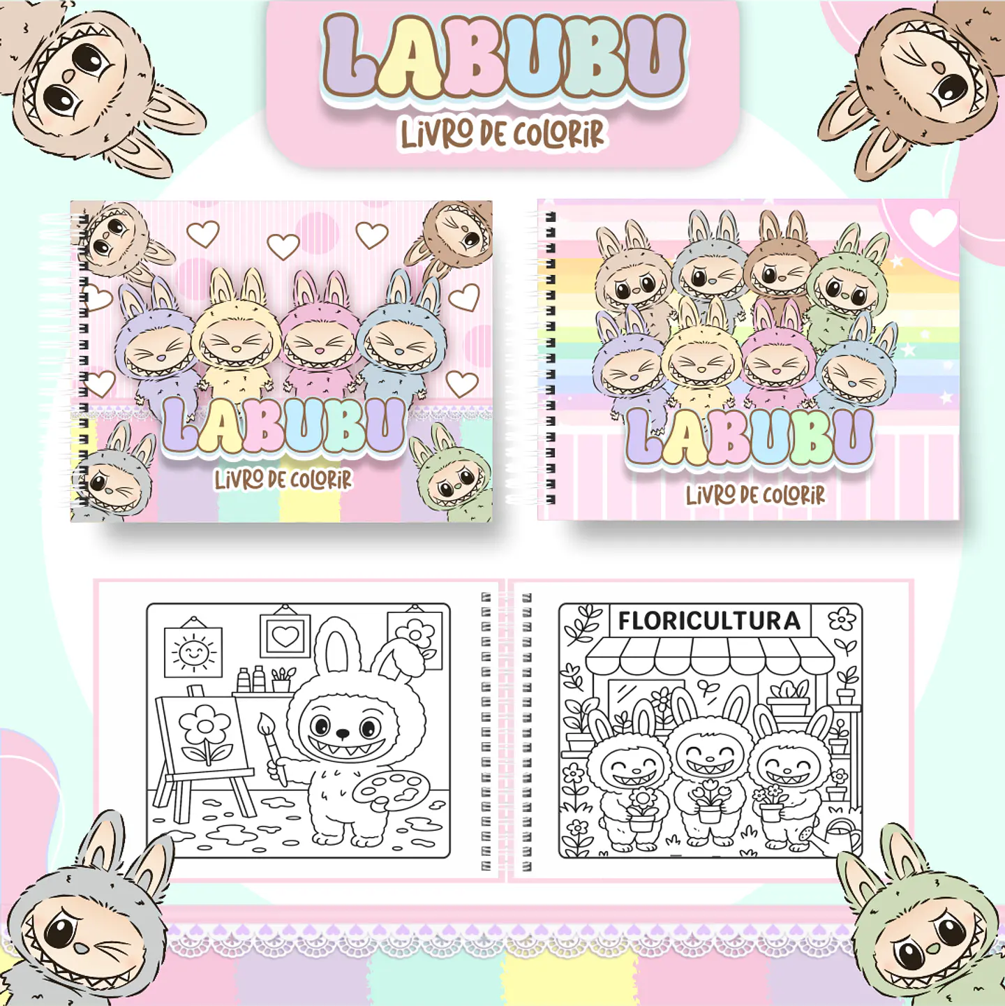 Arquivo Livro de Colorir Labubu 1