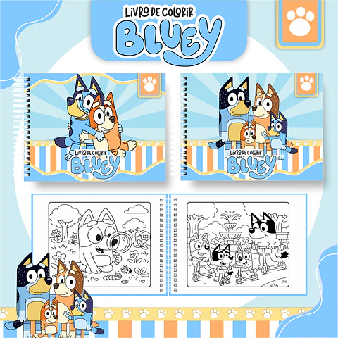 Arquivo Livro de Colorir Bluey